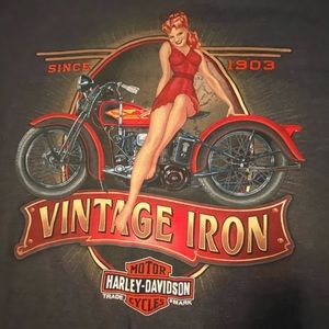 Men’s XL Harley Davidson gray short sleeve tee shirt.